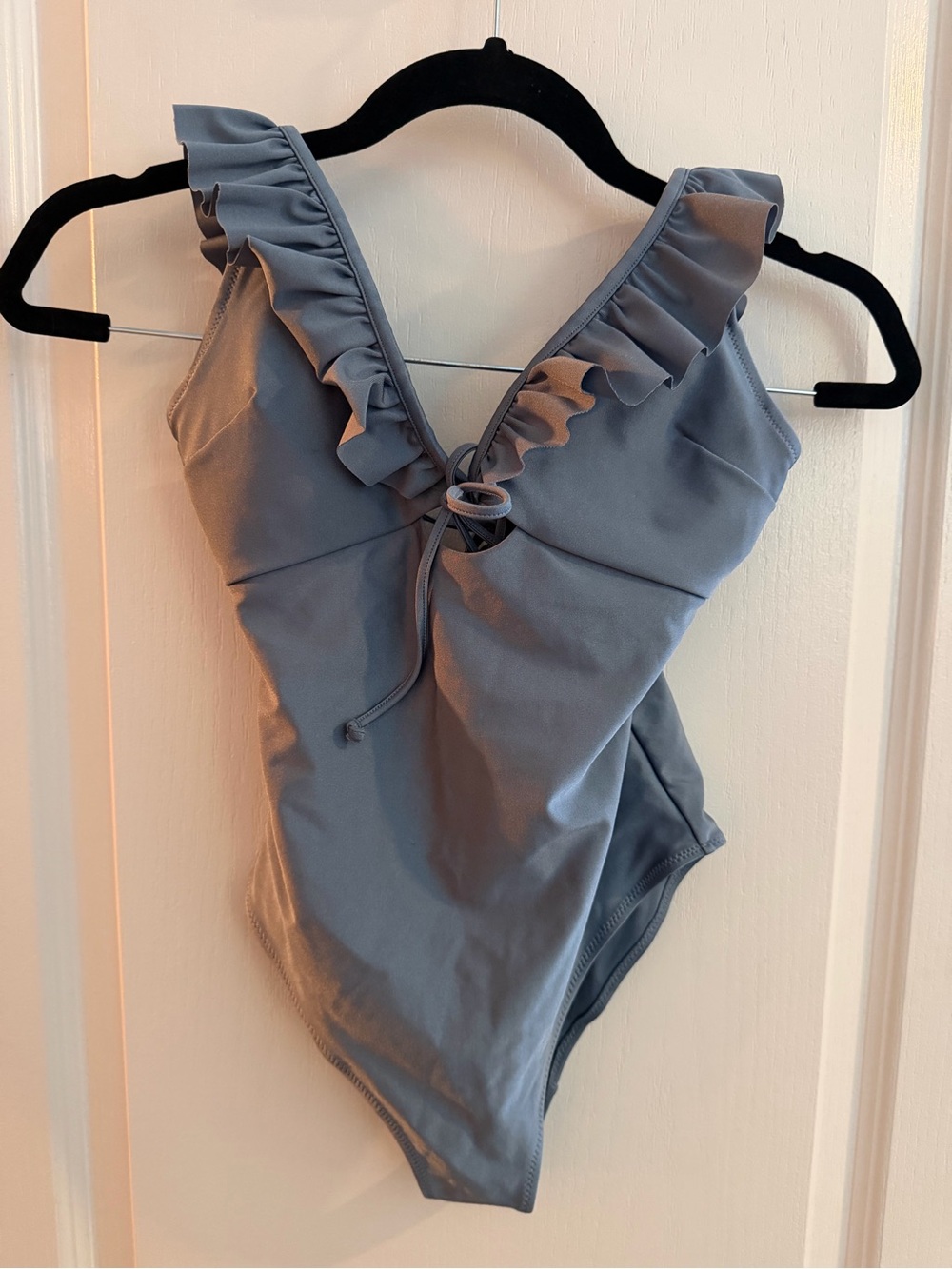 H&M Metallic Grey Blue Swimsuit